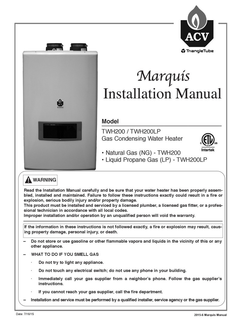 ACV Marquis TWH200LP User manual
