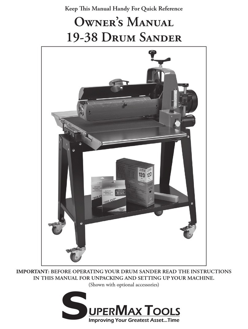 SuperMax 19-38 owner's manual