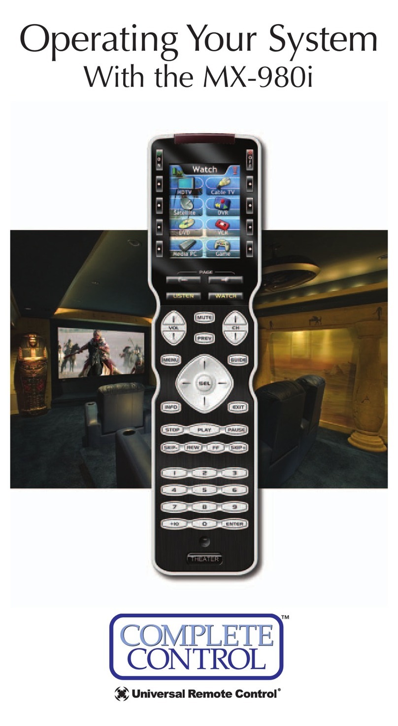 Complete Control MX-980i User manual