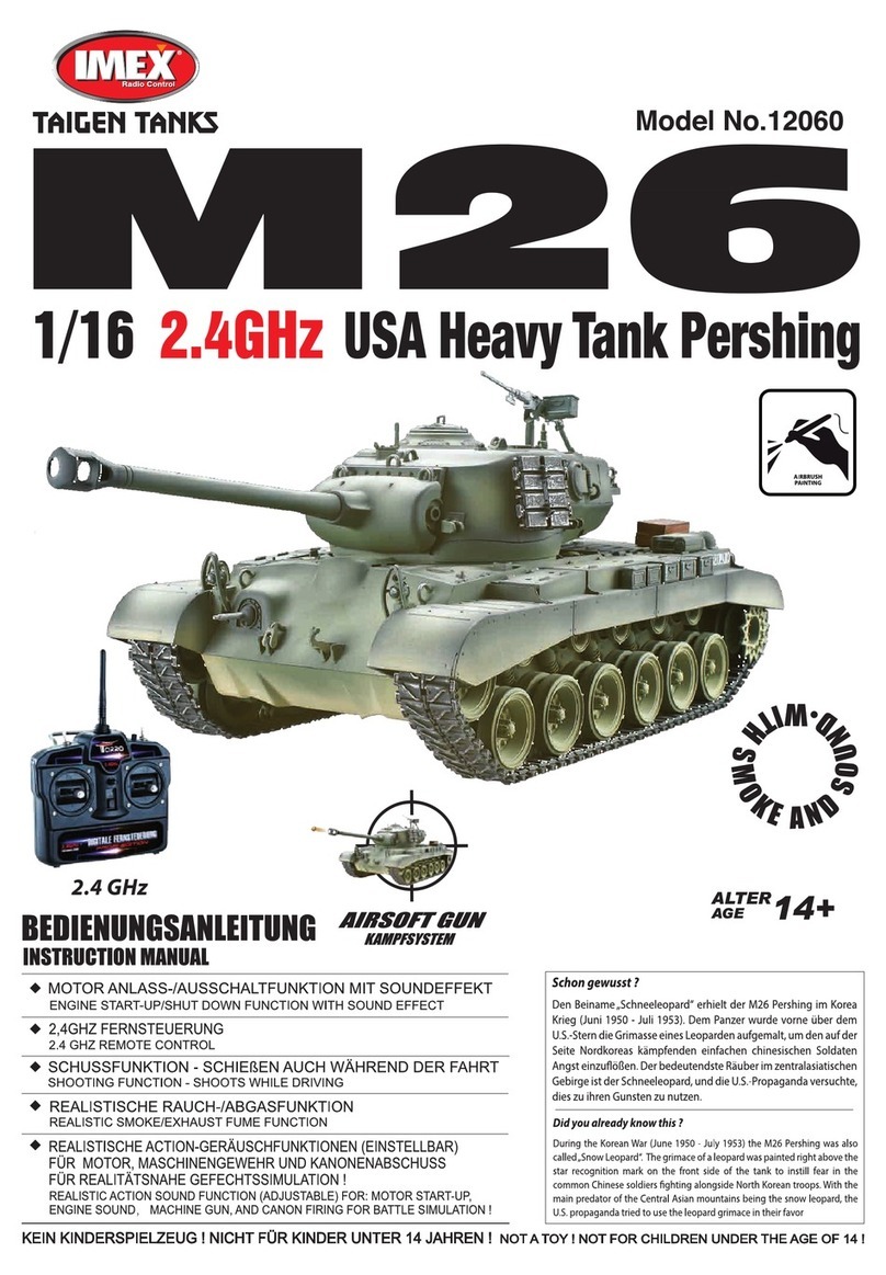imex M26 Pershing instruction manual