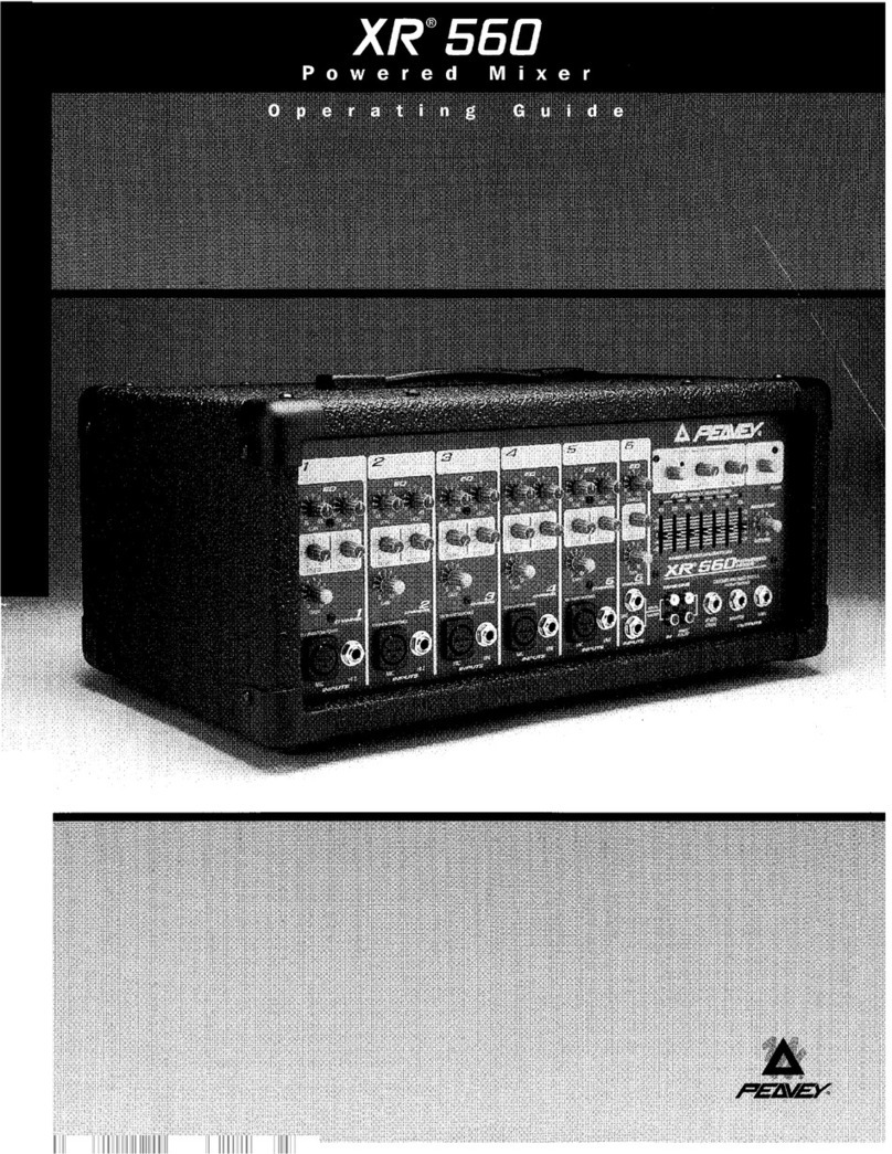 Peavey XR 560 User manual