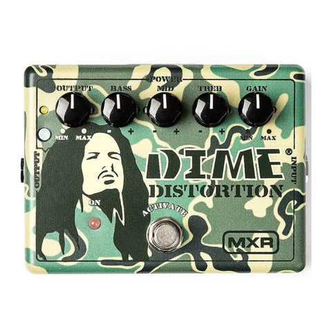 mxr DD11 DIME DISTORTION User manual