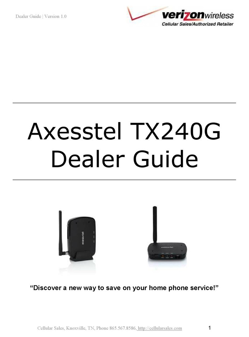Axesstel TX240G user guide
