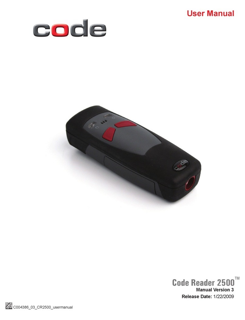 Code Code Reader 2500 User manual