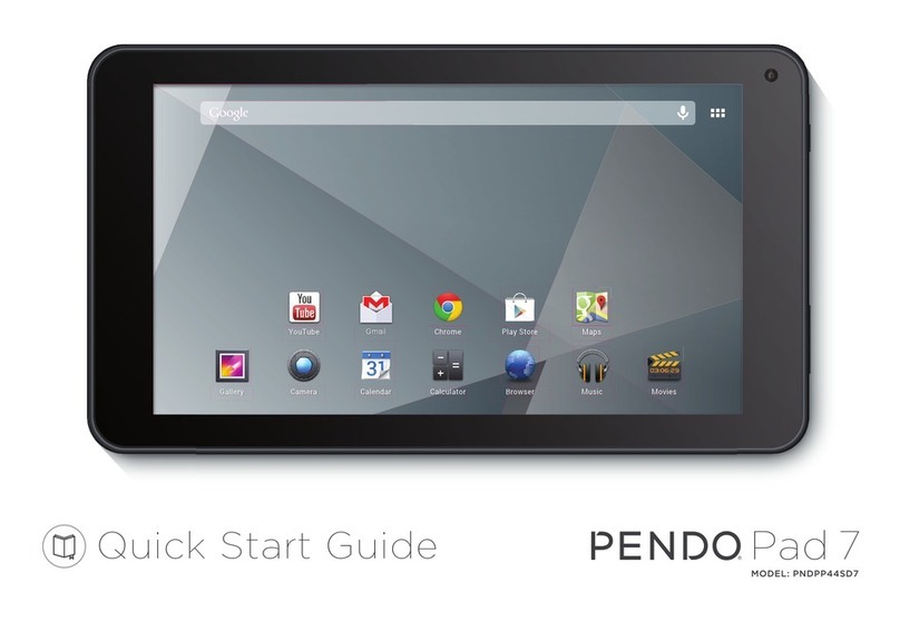 Pendo Pad 7 PNDPP44SD7 quick start guide