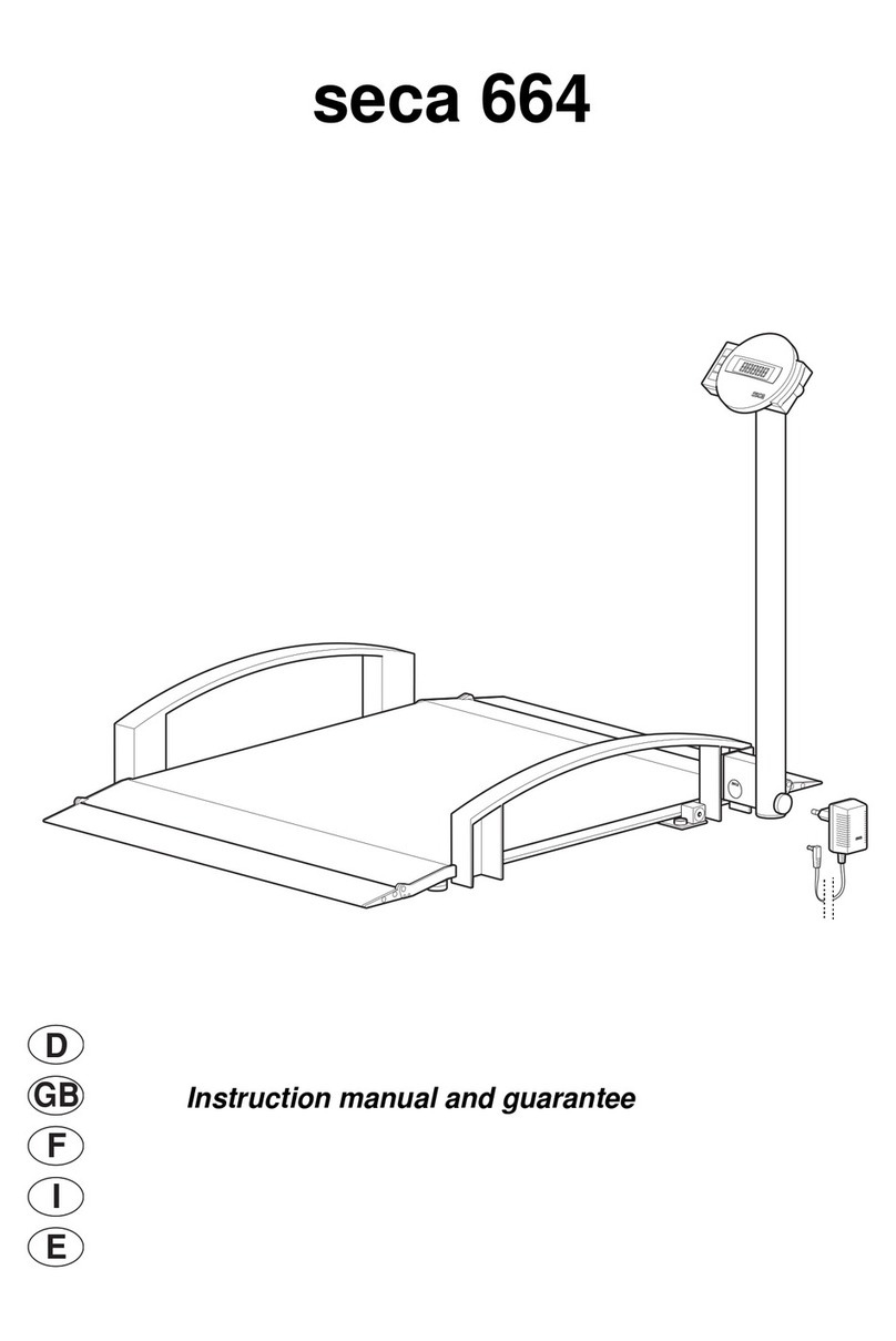 Seca 664 Instruction manual and guarantee