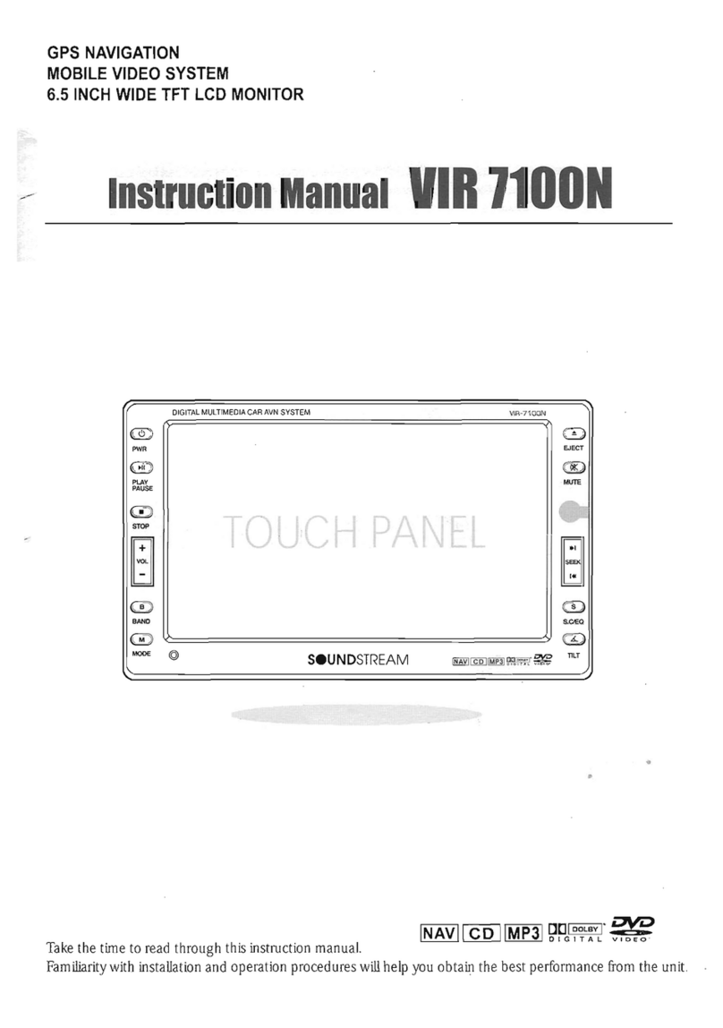 Soundstream VIR 7100N instruction manual