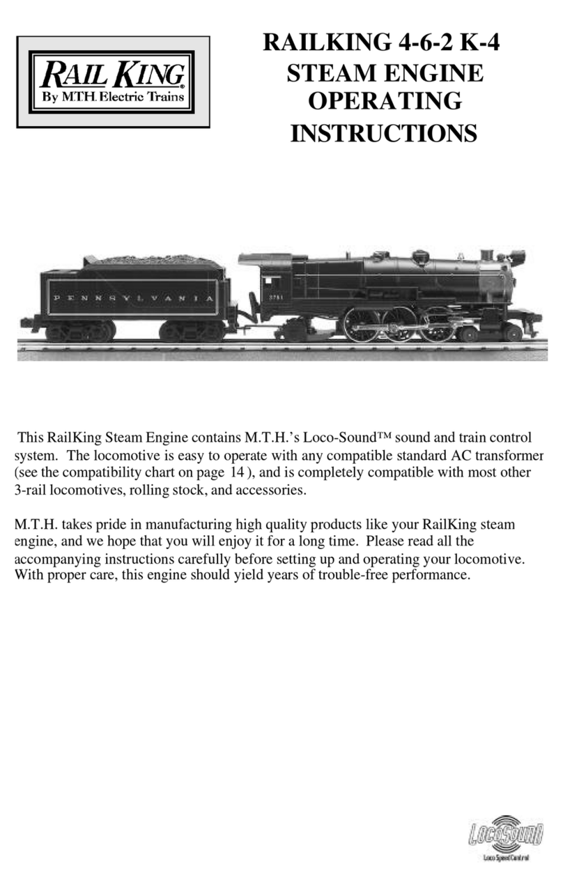 Rail King RAILKING 4-6-2 K-4 STEAM ENGINE operating instructions Rail King RAILKING 4-6-2 K-4 STEAM ENGINE operating instructions