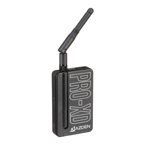 Azden i-Coustics PRO-XD User manual Azden i-Coustics PRO-XD User manual