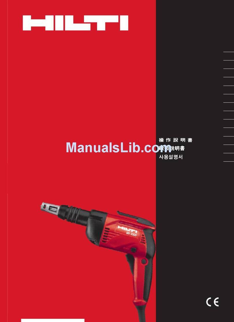 Hilti ST 2500 User manual