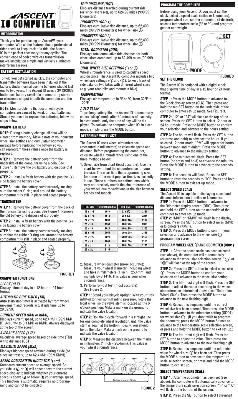 Ascent IO Computer quick start guide