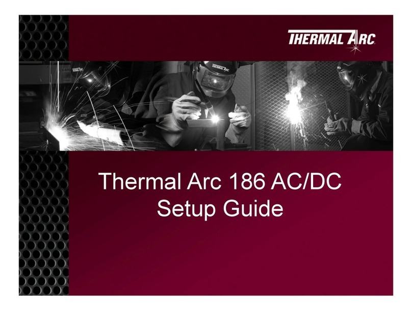 Thermal Arc 186 AC User manual