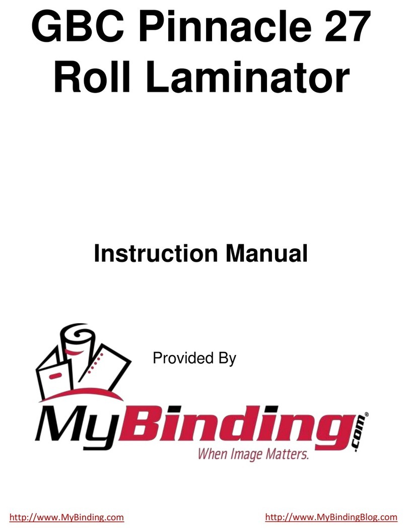 MyBinding GBC Pinnacle 27 instruction manual