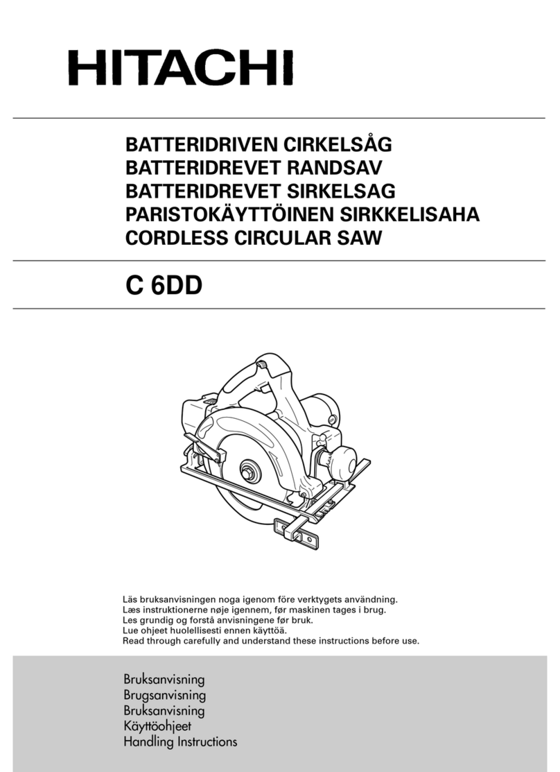 Hitachi Koki C 6DD Handling instructions