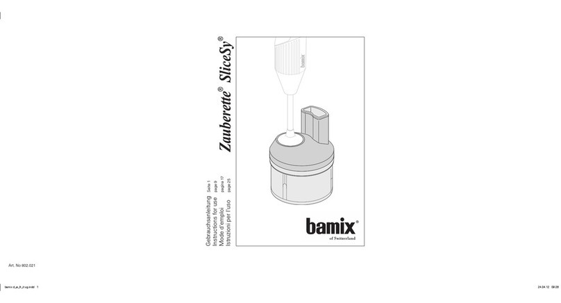 Bamix Zauberette SliceSy Instructions for use