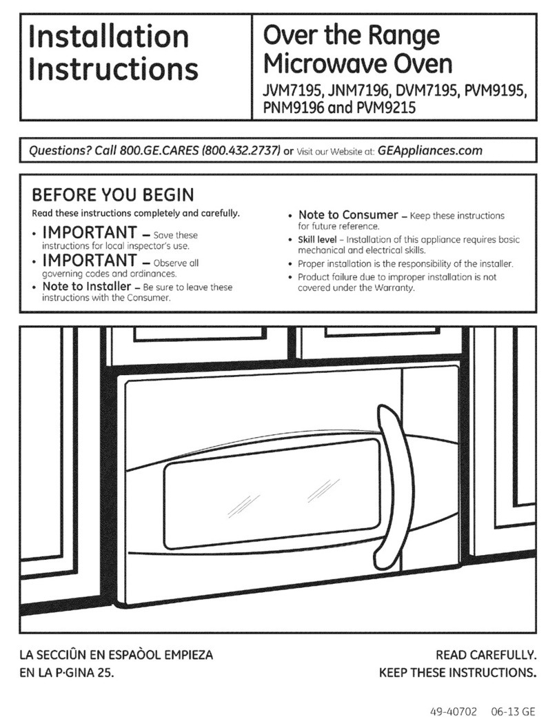 GE JVM7195 installation instructions