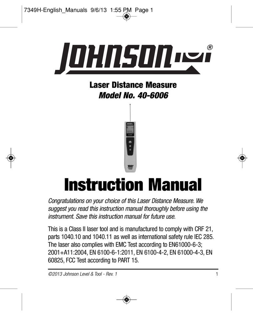 Johnson Level & Tool 40-6006 instruction manual
