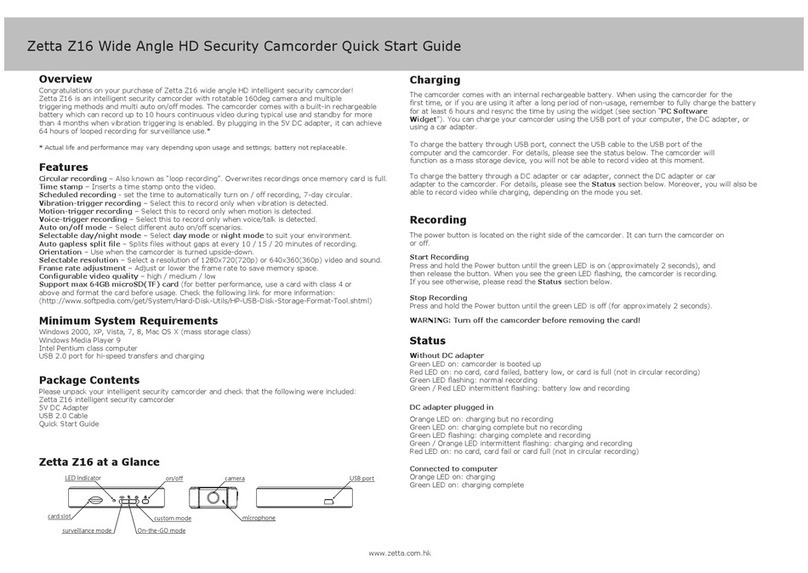 Zetta Z16 quick start guide