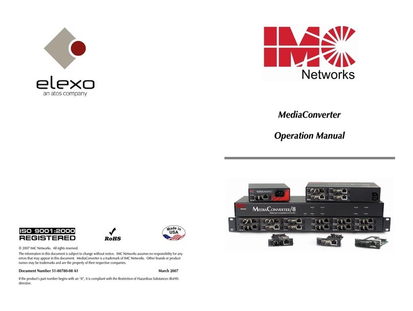 IMC MediaConverter/1 Operation manual