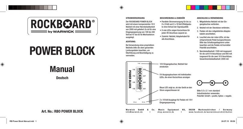Rockboard RBO POWER BLOCK user manual