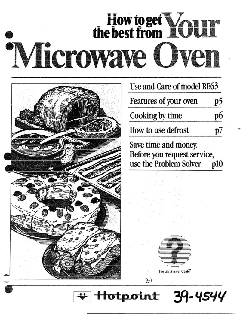 Hotpoint RE63 User manual