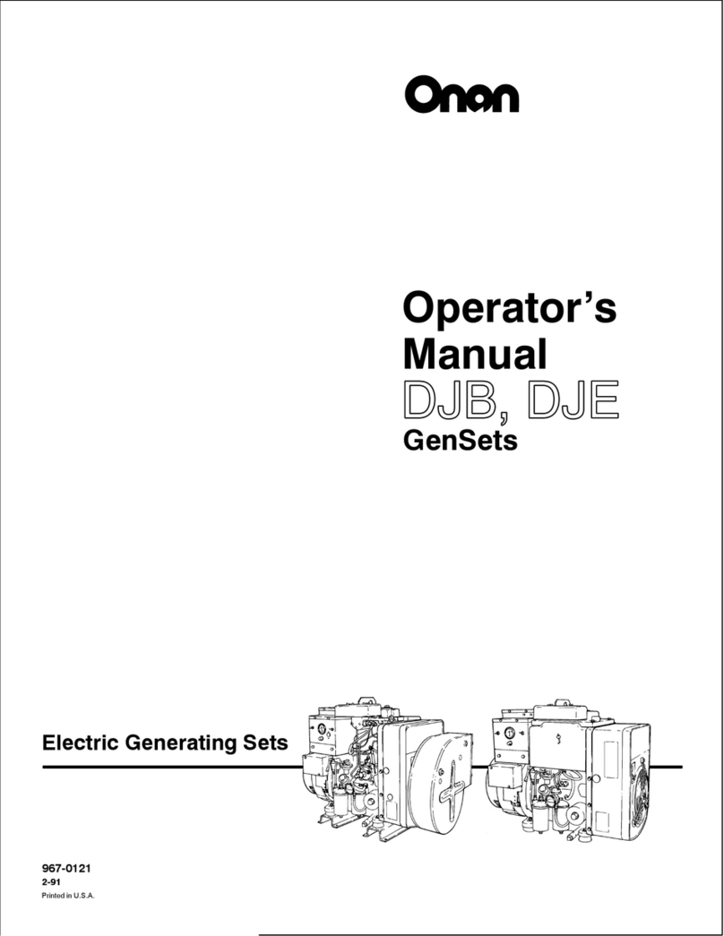 Onan DJB User manual