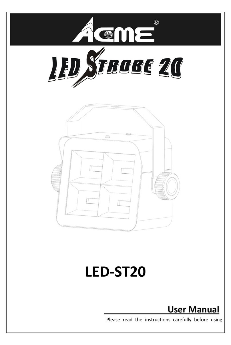 ACME Led Strobe 20 LED-ST20 User manual ACME Led Strobe 20 LED-ST20 User manual