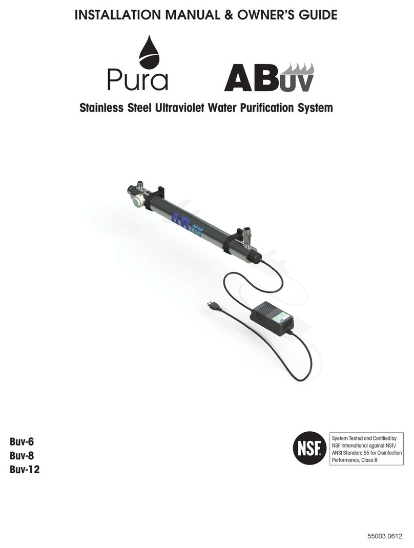 Pura Buv-6 Installation manual & owner's guide Pura Buv-6 Installation manual & owner's guide
