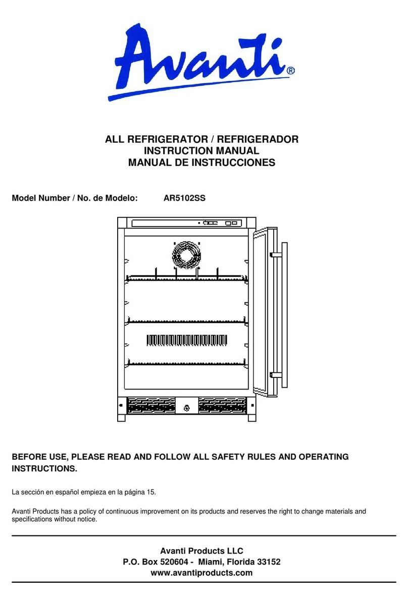 Avanti AR5102SS instruction manual