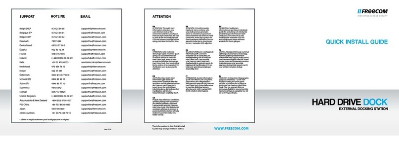 Freecom HARD DRIVE DOCK - User manual