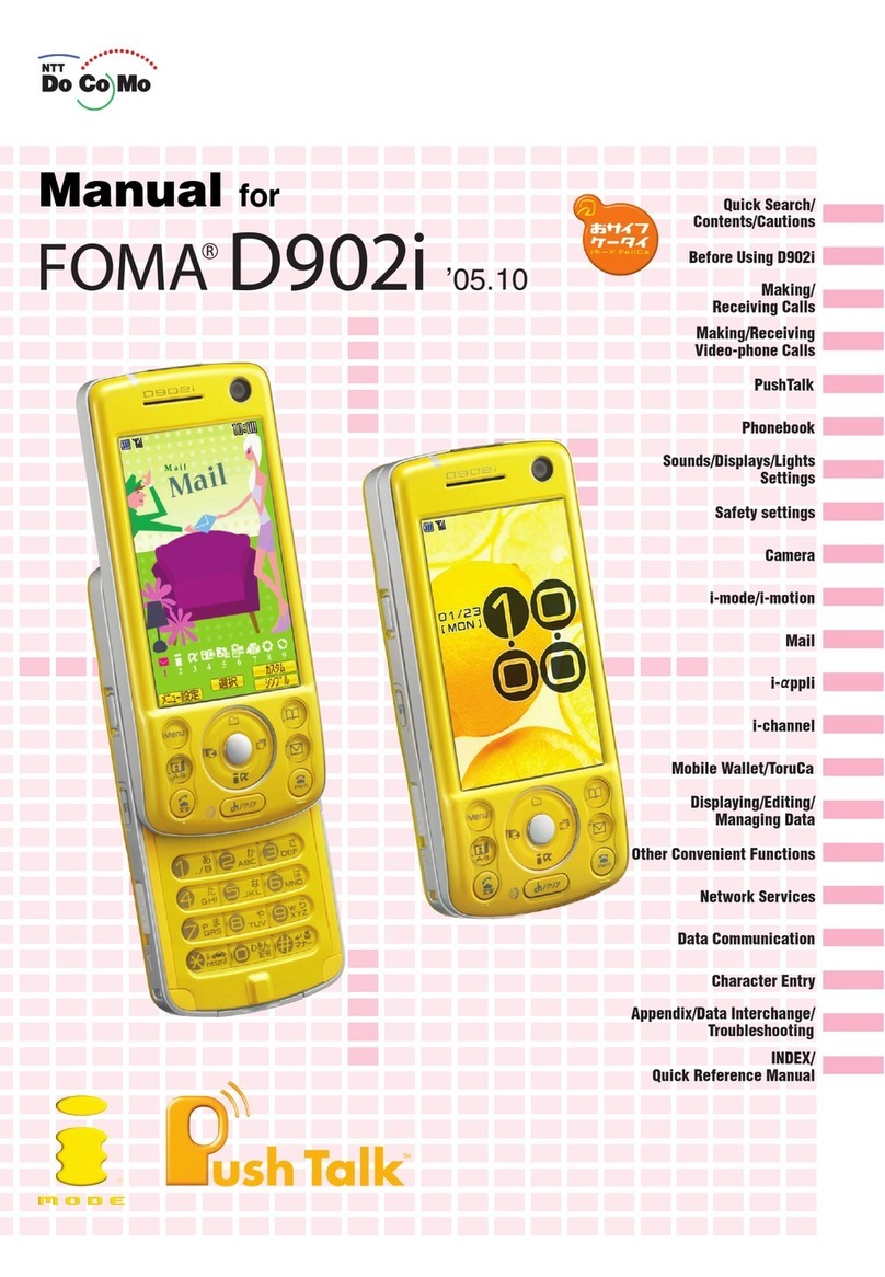 Docomo FOMA D902i User manual