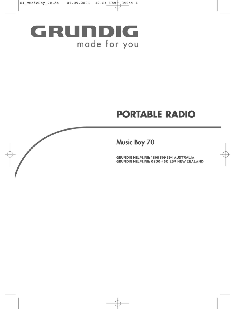 Grundig Ocean Boy 70 User manual
