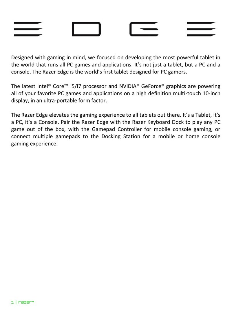 Razer EDGE User manual