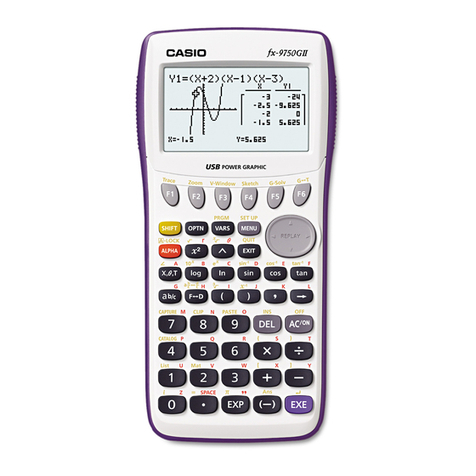 Casio FX-9750GII - SOFTWARE VERSION 2-00 User manual