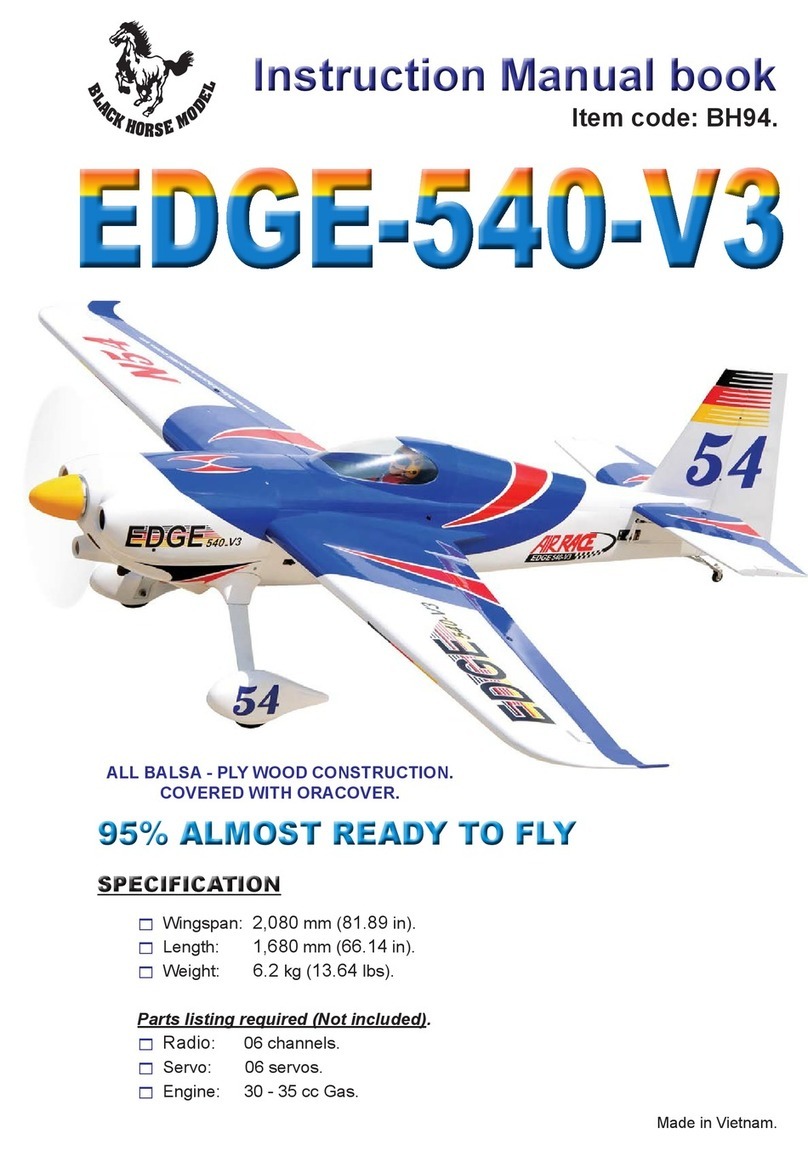 Black Horce Model EDGE-540-V3 Instruction manual book