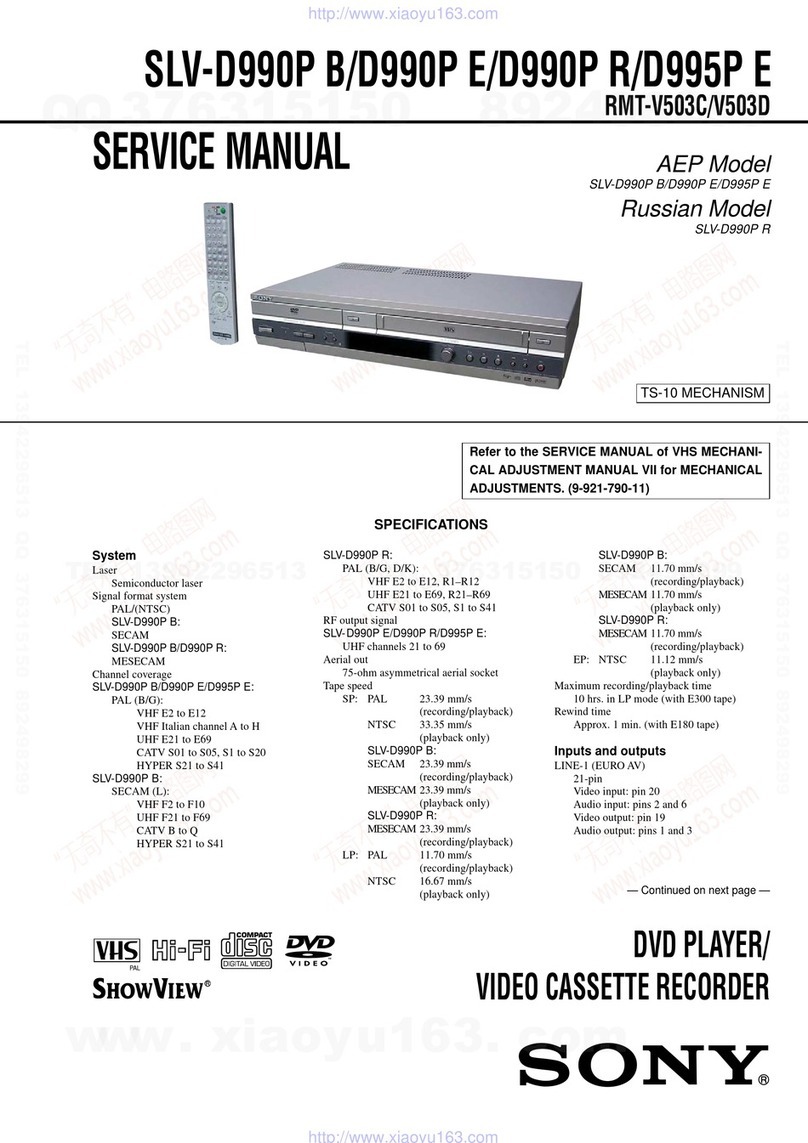 Sony SLV-D990P B User manual