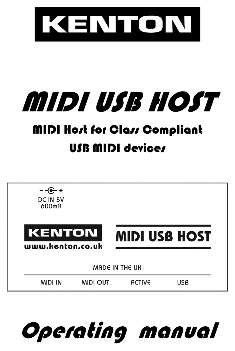 Kenton MIDI USB HOST operating manual