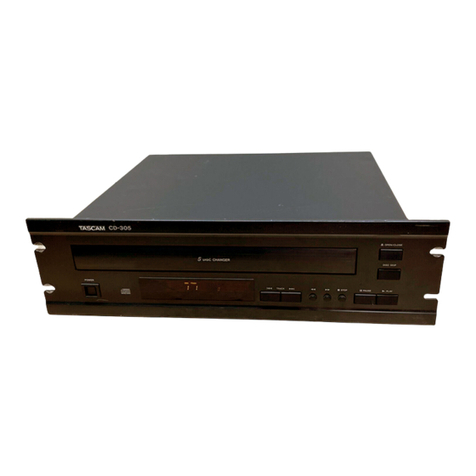 Tascam CD-305 User manual