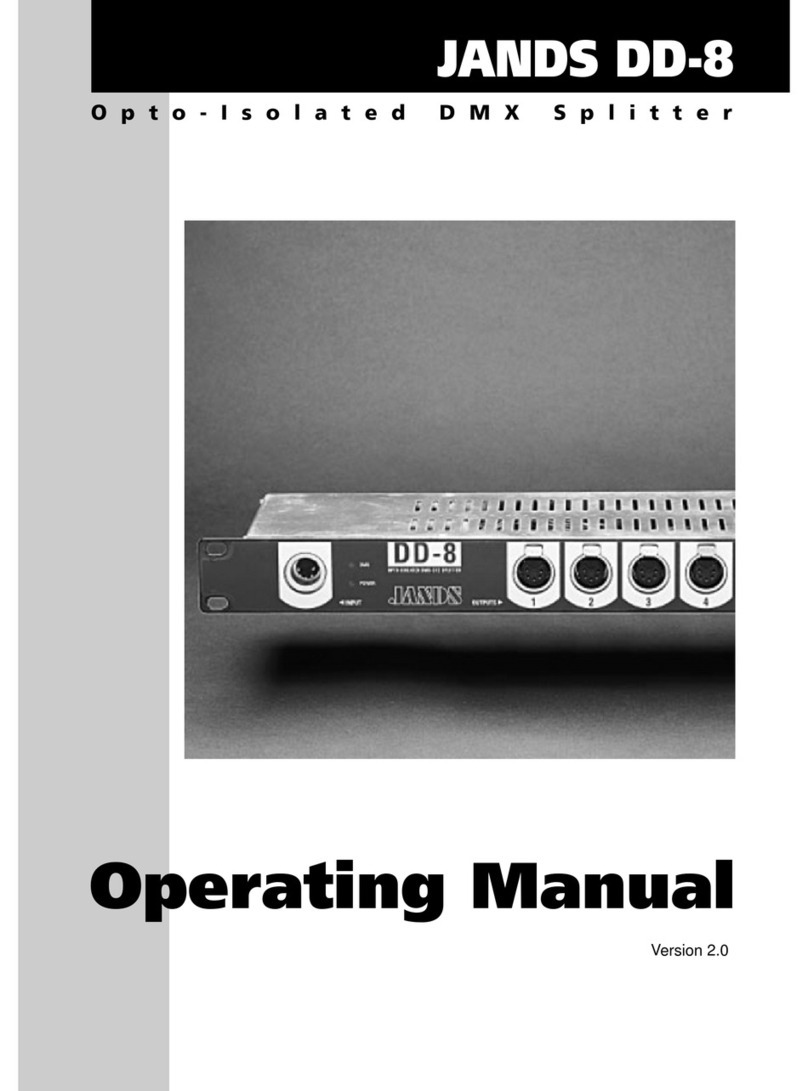 Jands DD-8 operating manual