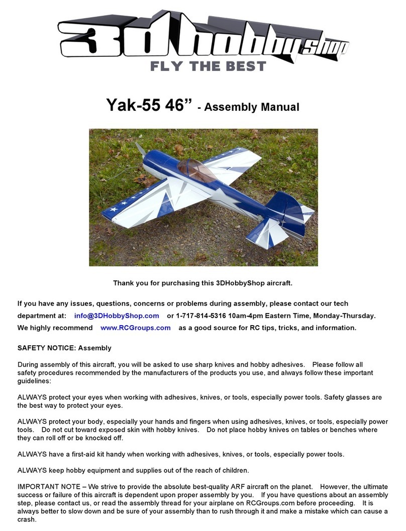 3D Hobby Shop YAK55 Assembly manual