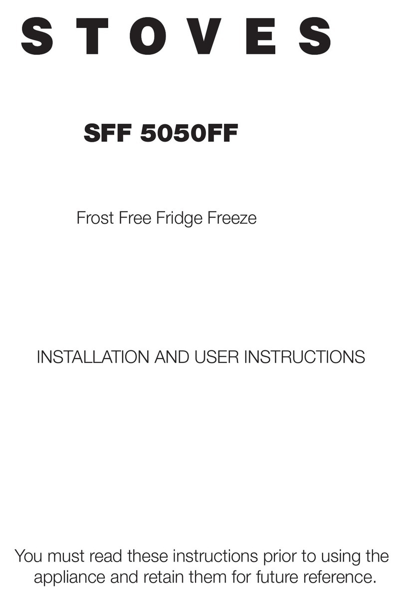 STOVES SFF 5050FF Installation and user instructions
