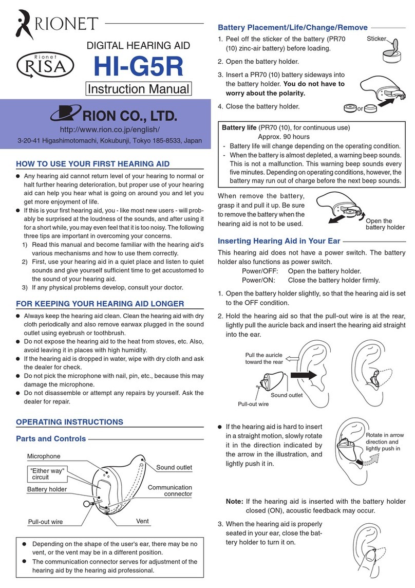 rionet HI-G5R instruction manual