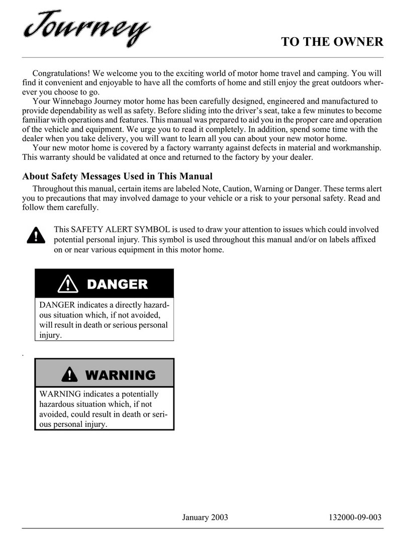 Winnebago Journey owner's manual