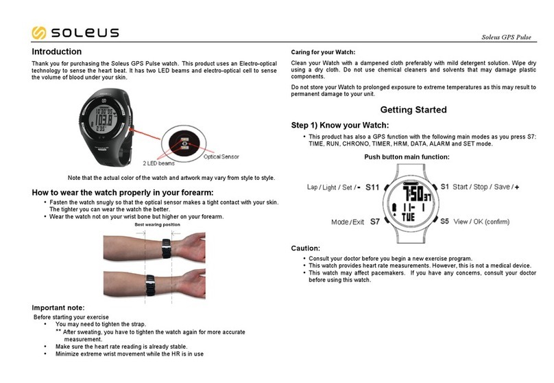 Soleus Air GPS Pulse user guide
