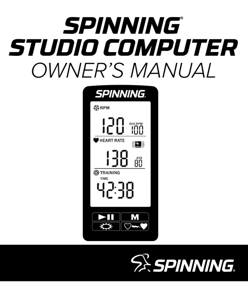 Spinning STUDIO COMPUTER owner's manual
