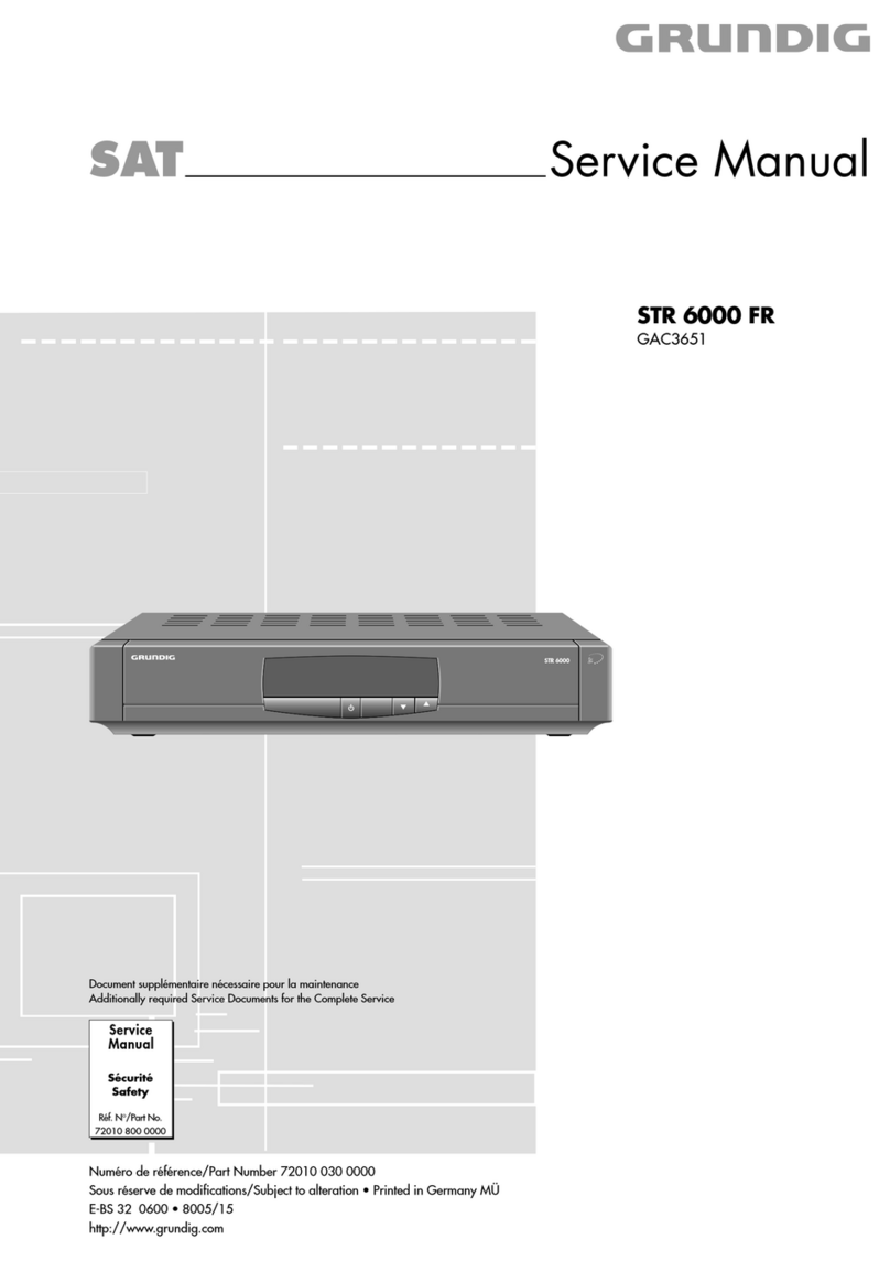 Grundig STR 6000 FR User manual
