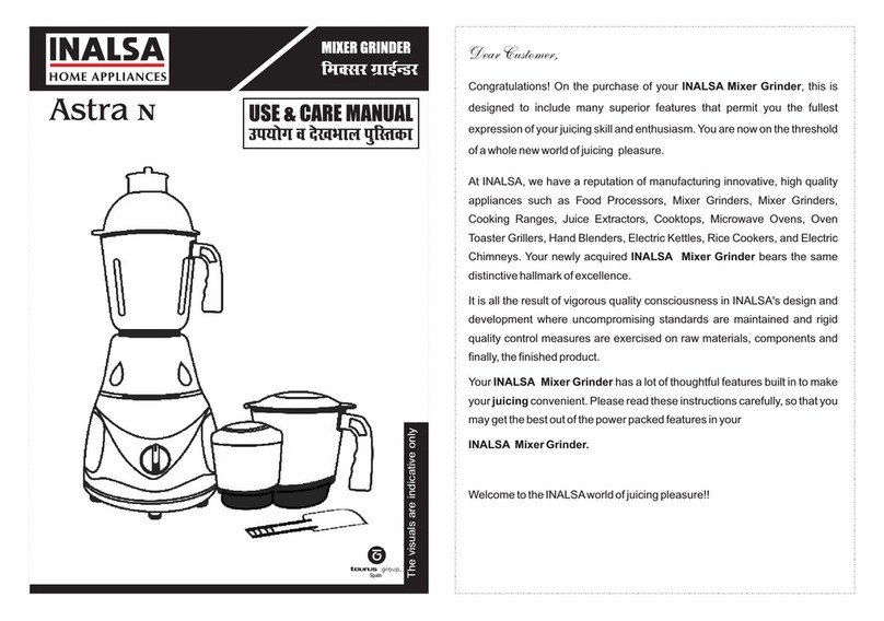 Inalsa Astra N Use & care manual