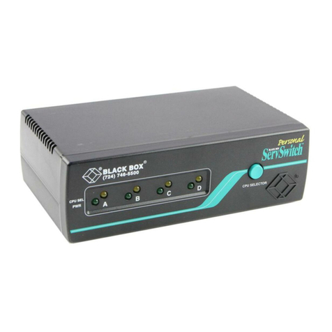 Black Box ServSwitch SW625A-R2 user manual