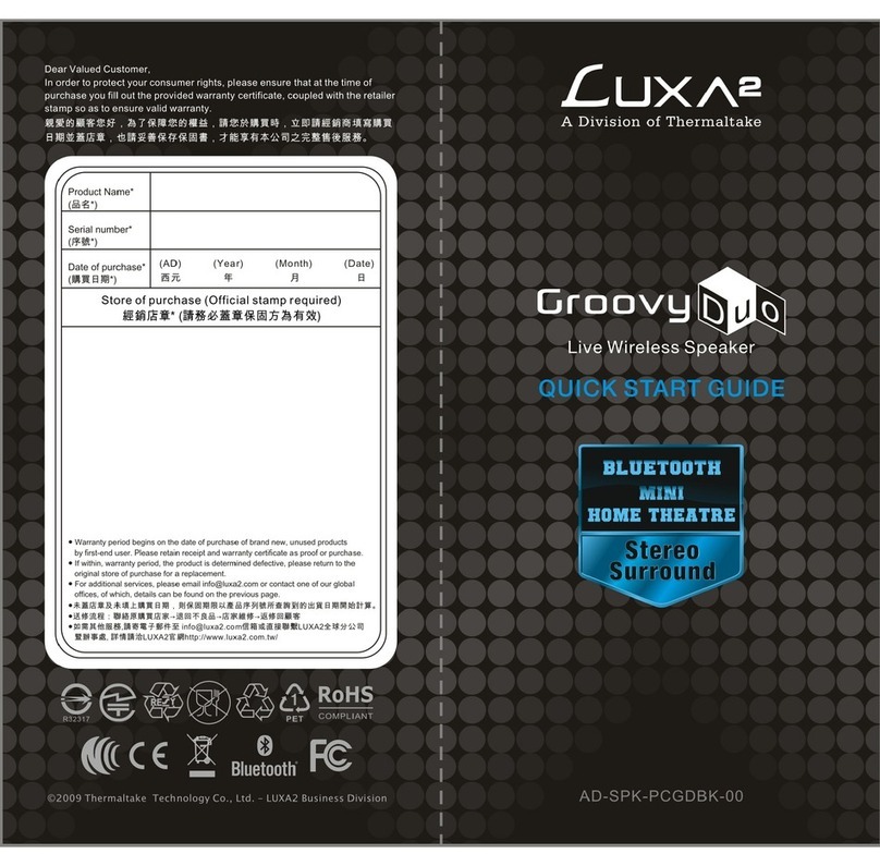 Luxa2 Groovy Duo quick start guide