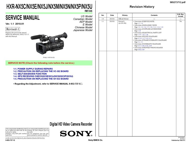 Sony HXR-NX5C User manual